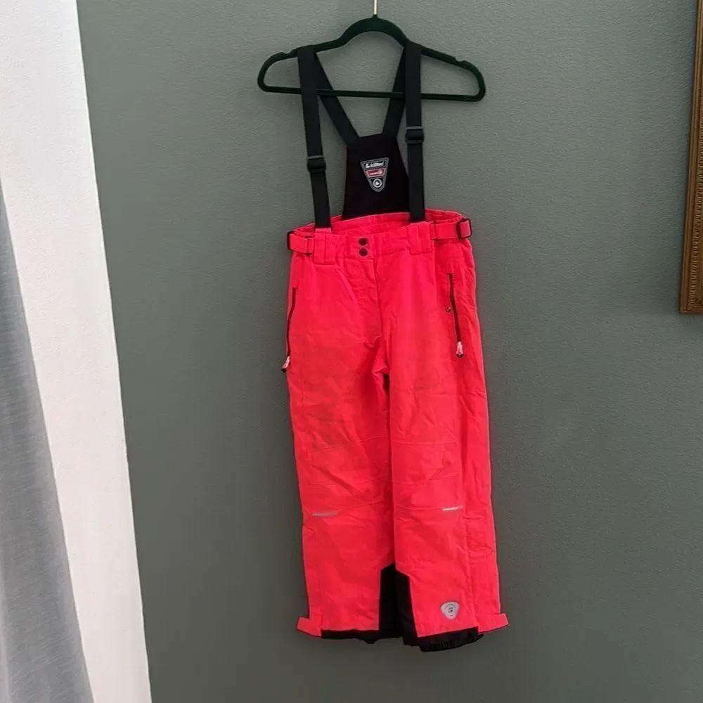 Youth Snow Bibs Killtec Size 12 Neon Orange
